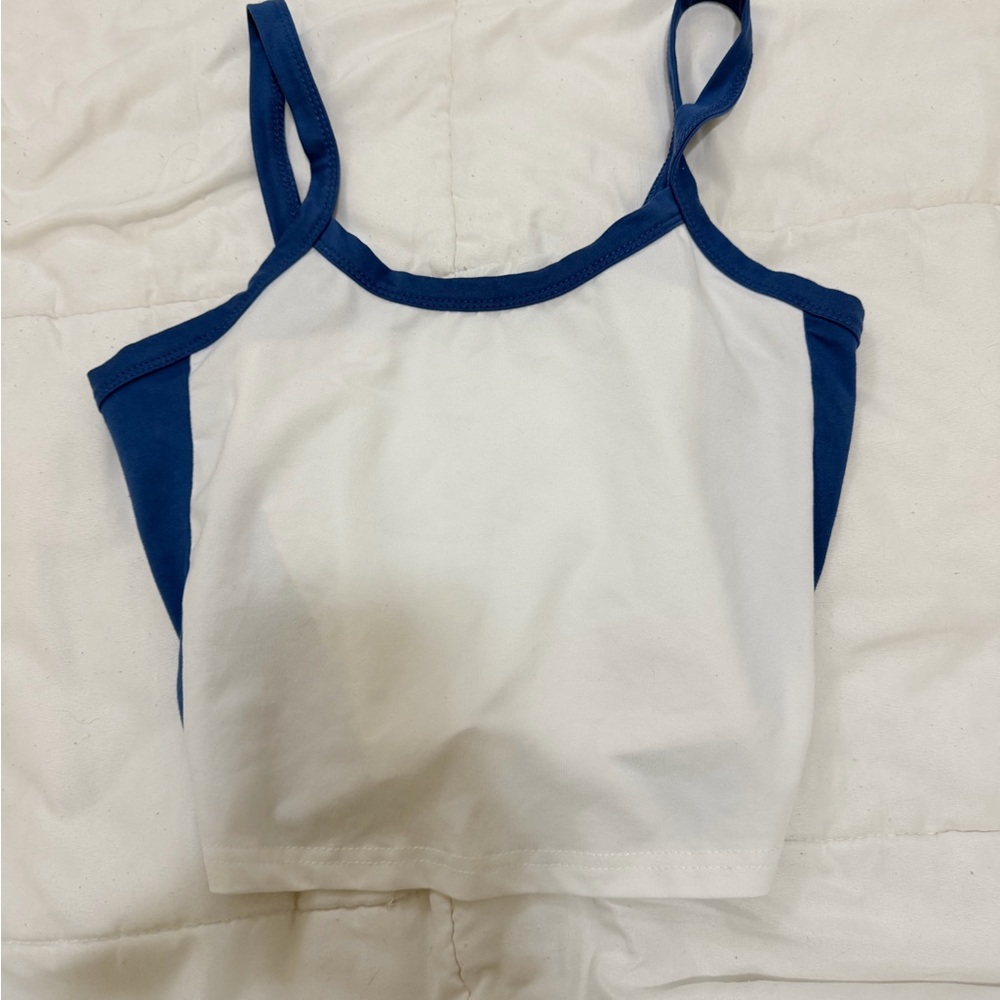 Women's Blue and White Camisole